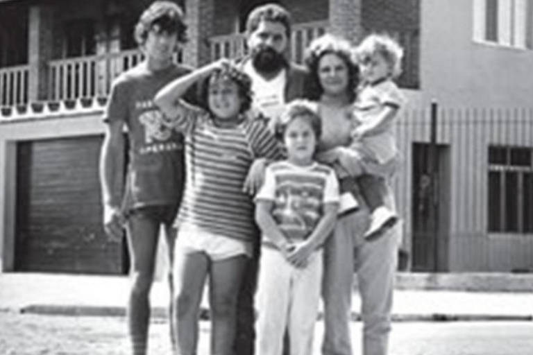 Lula, Marisa e os filhos 