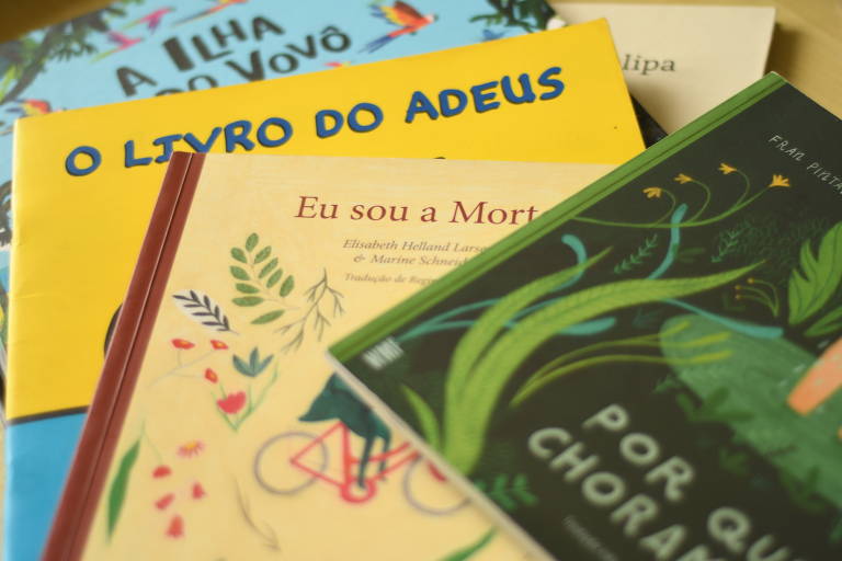 Livros infantis que discutem a temática luto; material de apoio é usado em ambulatório da Unifesp especializado em luto infantil