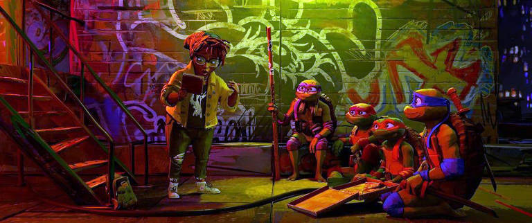 Novo Tartarugas Ninja brilha com animação e jovens heróis - 30/08/2023 -  Ilustrada - Folha