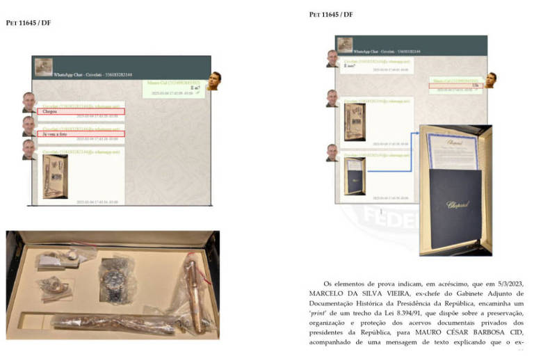 O segundo-tenente Osmar Crivelatti teria recebido o Kit com relógio e joias da marca Chopard