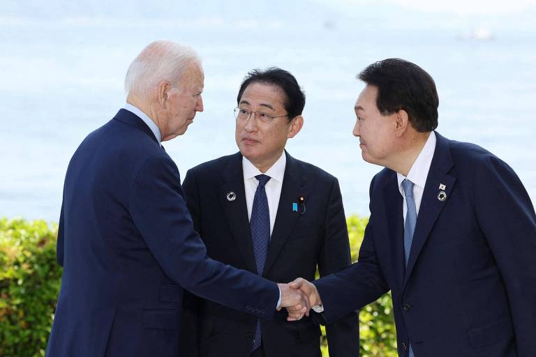 Biden recebe líderes de Japão e Coreia do Sul em encontro histórico à sombra da China