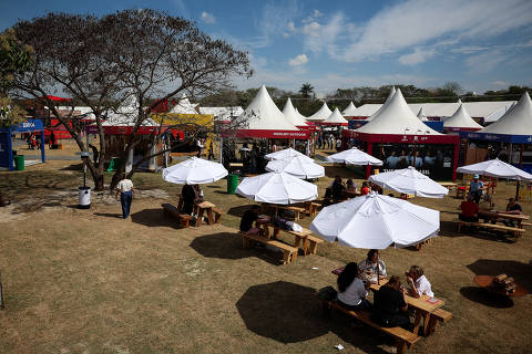 SAO PAULOS/ SP, BRASIL, 20-08-2023: Publico no evento de gastronomia Taste Festival, que acontece neste final de semana no Parque Villa Lobos   (Foto: Zanone Fraissat/Folhapress, GUIA FOLHA)***EXCLUSIVO****