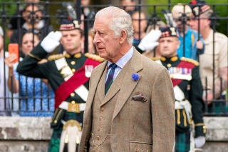 Britain's King Charles visits summer residence at Balmoral Castle