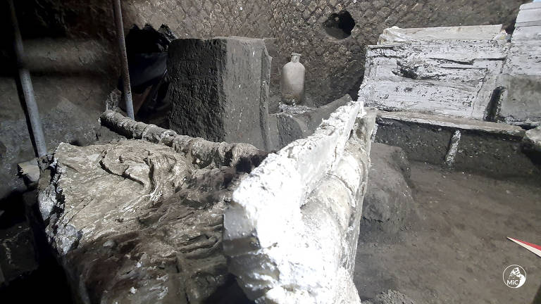 O pequeno quarto foi encontrado pelos arqueólogos italianos na vila Civita Giuliana, cerca de 600 metros ao norte das muralhas de Pompeia