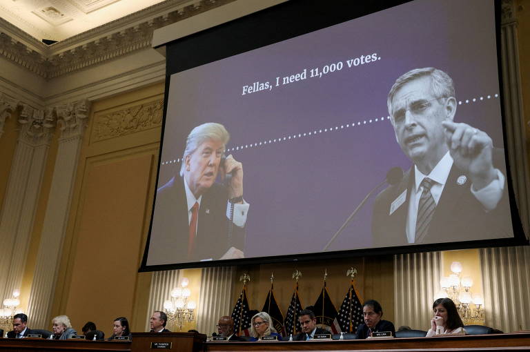 Trump e 18 de seus aliados são acusados de tentar interferir no resultado eleitoral do estado da Geórgia, onde o ex-presidente foi derrotado por Joe Biden por uma diferença de 0,02 ponto percentual