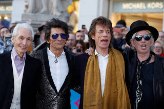 FILE PHOTO: Members of the Rolling Stones arrive for the 
