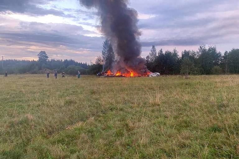 Queda de avião mata líder mercenário russo Prigojin 