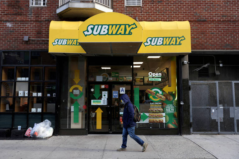 Unidade da rede de restaurantes Subway em Nova York, nos EUA 