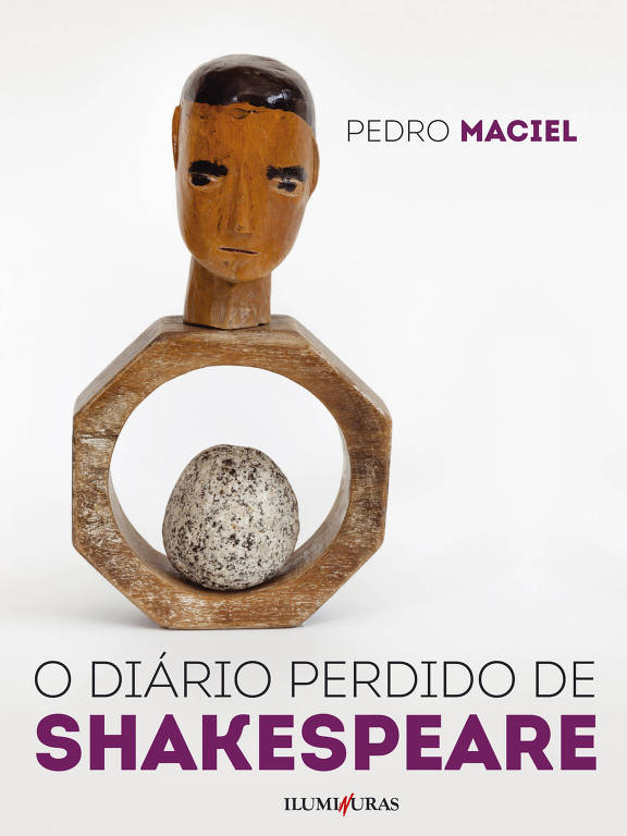 Foto da capa do livro "O Diário Perdido de Shakespeare, do escritor mineiro Pedro Maciel