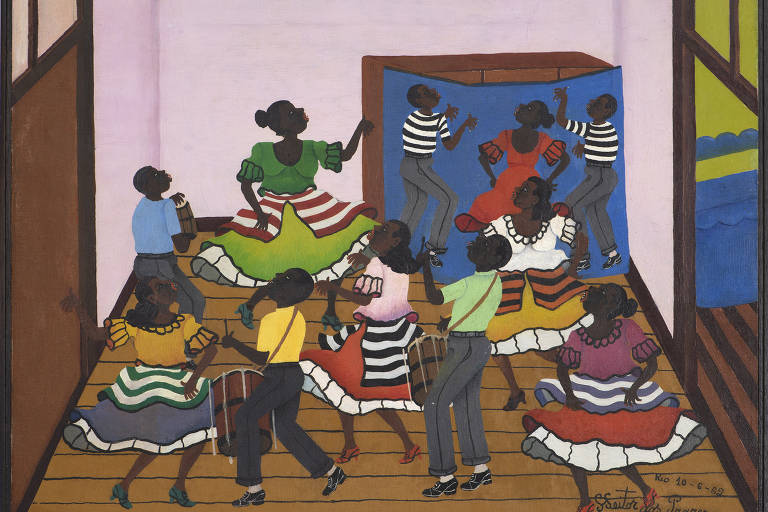 Pintura de 1962 de Heitor dos Prazeres, representado pela galeria Almeida & Dale