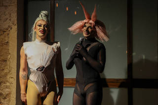Drag artists known as Latiza Bombe and Emma Gration cancel their performance at a bar before they were attacked by a group of conservative Christians, in Beirut