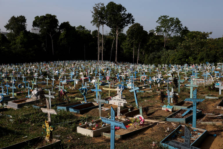 Em todo ano de 2021, as mortes em excesso foram 46% acima do esperado