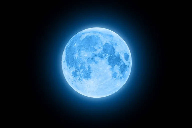 Chamamos de Lua Azul quando temos duas Luas Cheias