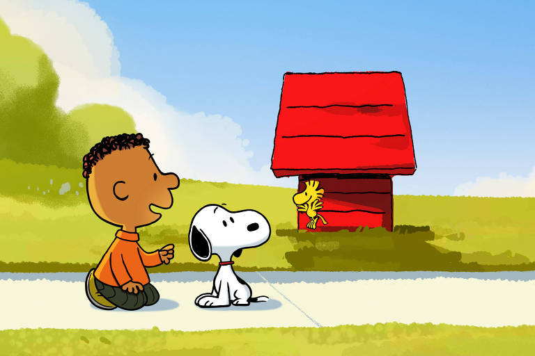 Franklin e Snoopy em cena de 'Welcome Home, Franklin'