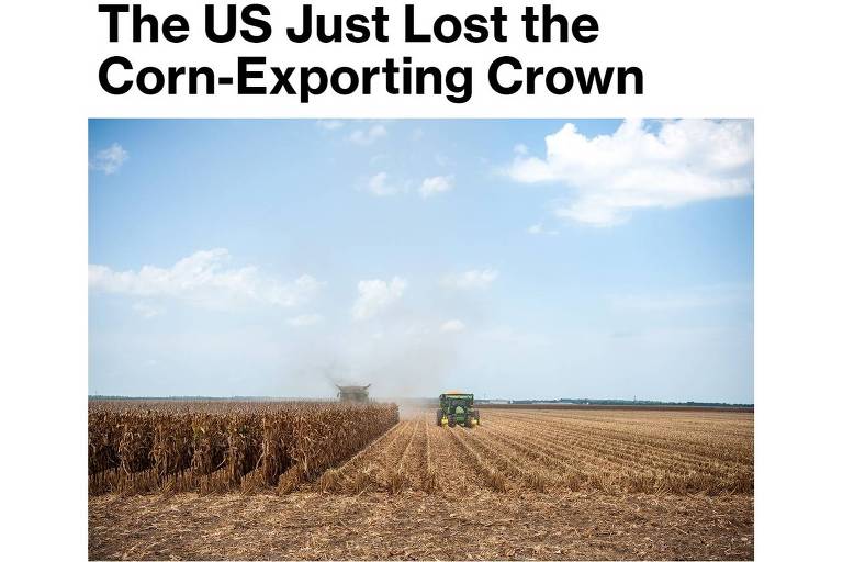 Na Bloomberg, Brasil passa EUA na exportação de milho