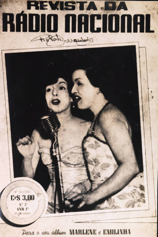 0Marlene e Emilinha Borba na capa da Revista da Rádio Nacional, 09/1950