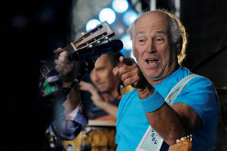 FILE PHOTO: Singer Jimmy Buffett performs during NBC's 'Today' show Summer Concert Series in New York