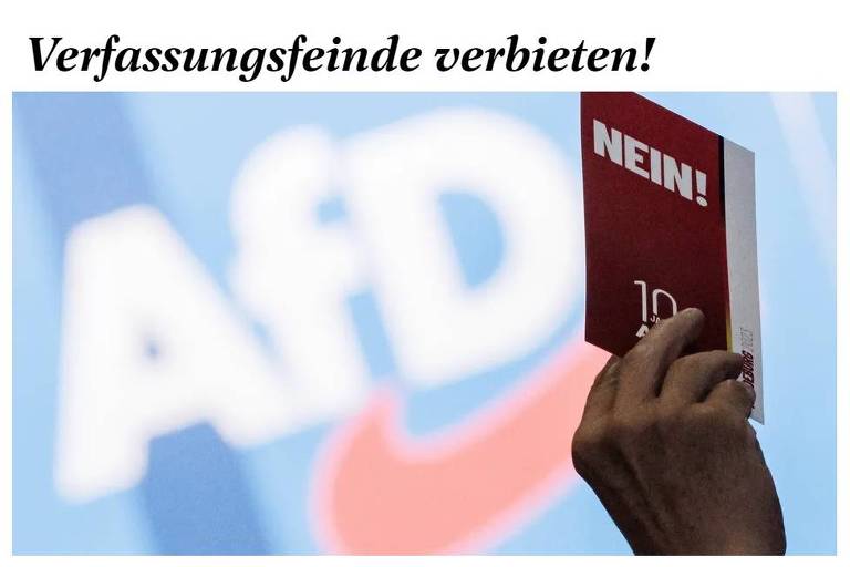 Na Alemanha e nos EUA, querem banir AfD e Trump da democracia