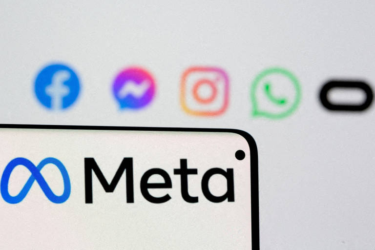 Logo da Meta e de seus produtos, Facebook, Messenger, Instagram, WhatsApp e Oculus