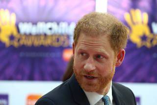 Britain's Prince Harry attends the 2023 WellChild Awards ceremony in London