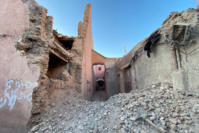 Prédios históricos destruídos por terremoto