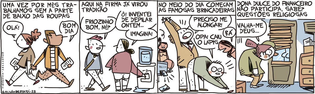 Tirinha de 11 de setembro de 2023 - Galvão Bertazzi 