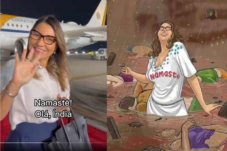 Janja é criticada por vídeo comemorando ida à Índia em meio a tragédia no RS