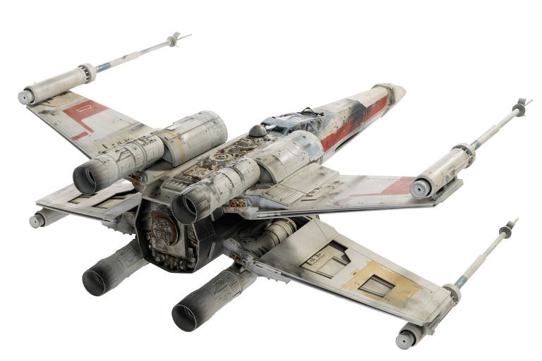 Miniatura X-Wing de 'Star Wars' que vai a leilão por US$ 400 mil após ficar décadas desaparecida