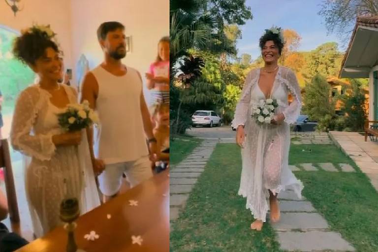 Juliana Paes é criticada por usar look transparente para renovar votos de casamento: 'Falta de respeito'