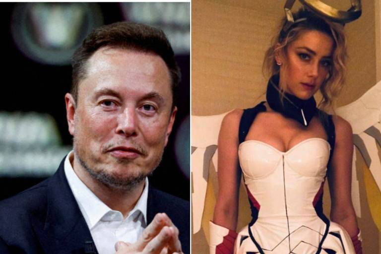 Elon Musk posta foto de Amber Heard fantasiada de personagem sexy de game: 'Foi incrível'