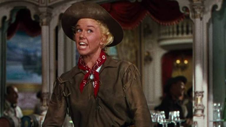 A atriz Doris Day no longa 'Ardida como Pimenta' (1953)