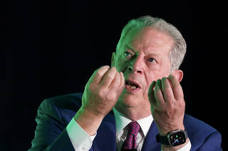 Al Gore speaks at  the 