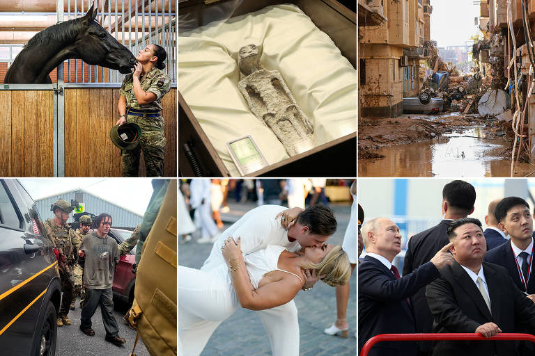 O mundo em 15 fotos; Enchente na Líbia, brasileiro capturado nos EUA, Shakira no VMA