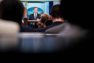 White House National Security Advisor Jake Sullivan speaks at the White House in Washington