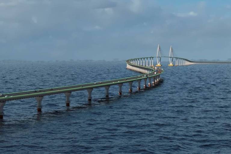 Construtoras chinesas farão uma das maiores pontes do país