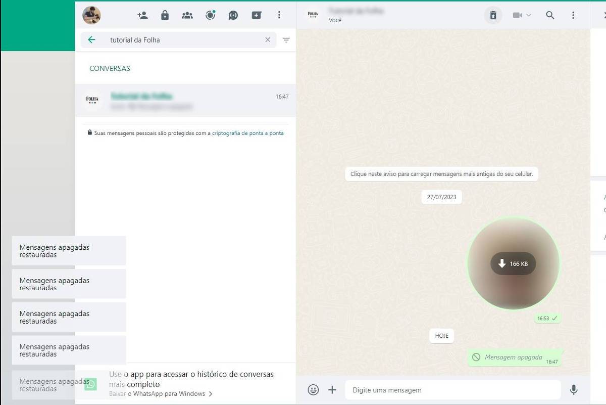 Extension allows you to read deleted messages on WhatsApp – 09/18/2023 – Tech