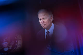 President Joe Biden delivers remarks at the White House in Washington, Feb. 16, 2023. (Tom Brenner/The New York Times)
