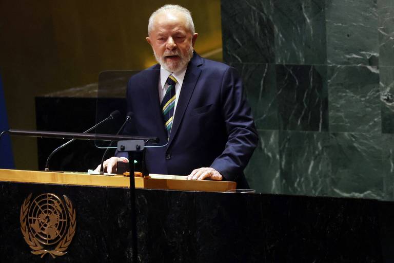 O presidente Lula discursa na Assembleia-Geral da ONU, em Nova York