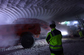Salt mine is used for SuedLink electric power line to transport green energy from north to south in Heilbronn