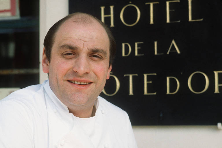 O chef francês Bernard Loiseau em fotografia de 1984