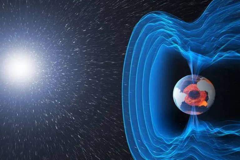 Campo magnético da Terra pode estar associado à água na Lua