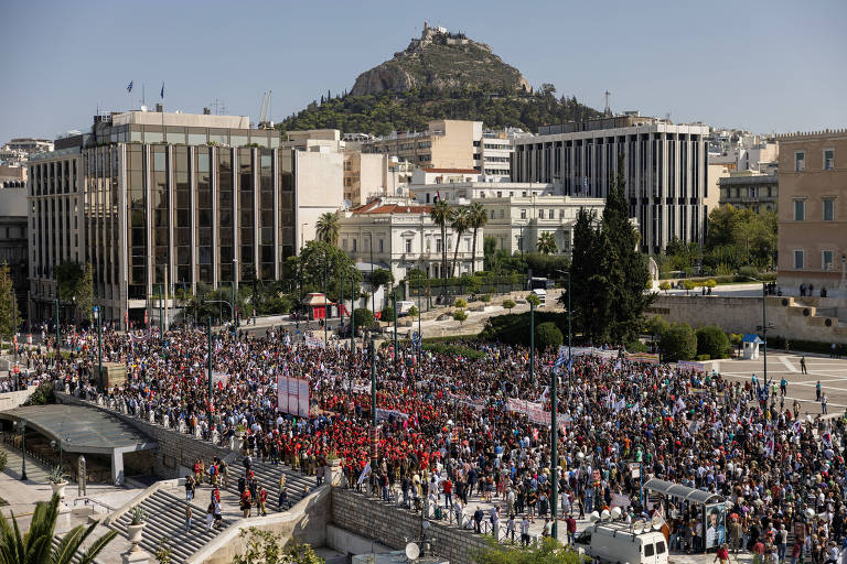 Manifestantes protestam contra reforma trabalhista na Grécia; veja fotos de hoje