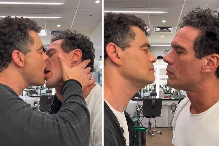 Atores de 'Amor Perfeito' publicam vídeo se beijando após suposto corte de cena gay em novela