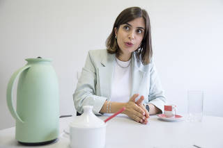 A deputada Tabata Amaral, pré-candidata à Prefeitura de São Paulo, em entrevista