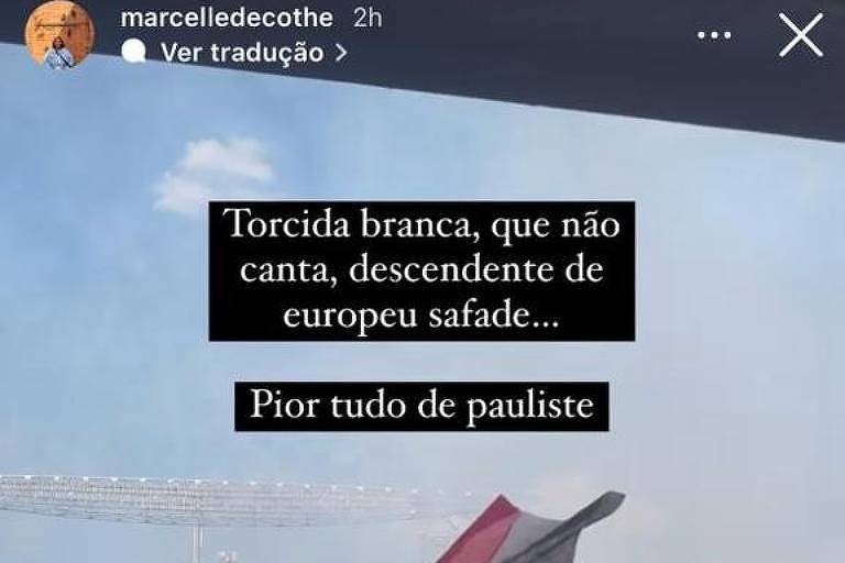 Post de assessora foi ultrajante, e Anielle Franco ligou para se desculpar, diz presidente do São Paulo