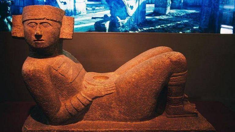 O chac mool de Chichén Itzá