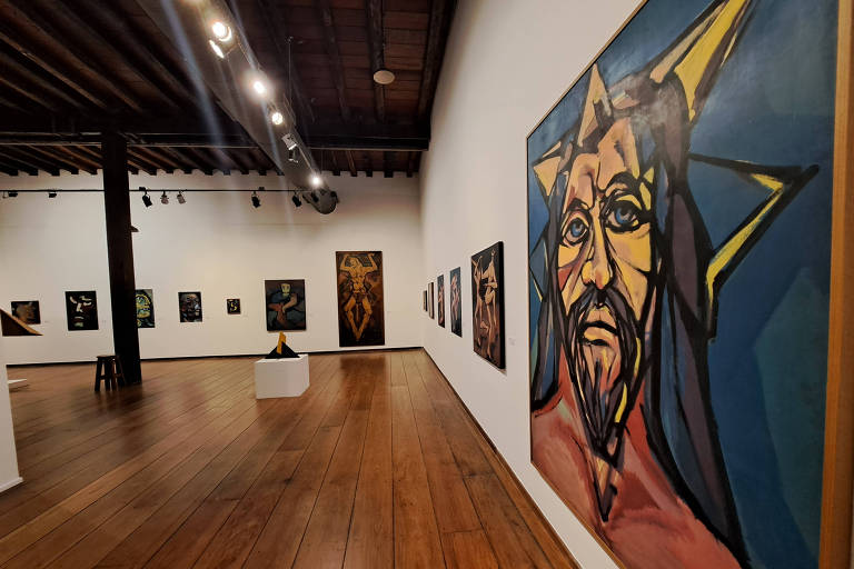 Obras do artista plástico baiano Mario Cravo Jr, da exposição "Legado: Mario Cravo Jr. 100 anos", no MAM da Bahia