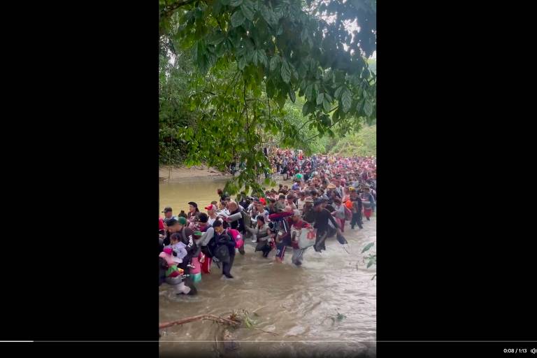 Post sobre 'fuga de venezuelanos' ao Brasil mostra vídeo de pessoas migrando para o Panamá