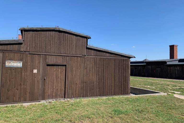 Armazéns preservados do campo de concentração e extermínio de Majdanek, na Polônia ocupada durante a Segunda Guerra