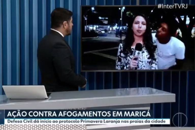 Vídeo: Repórter da Globo é assediada ao vivo